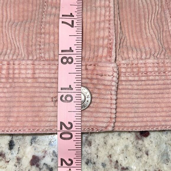 American Eagle Cotton Corduroy‎ Cropped Jacket Light Pink Casual Size Medium - Picture 11 of 11